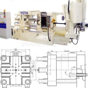 Máy đúc nhôm Yota 250 tấn