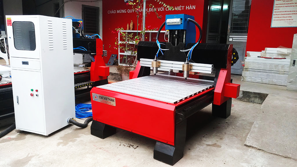 Máy khắc gỗ CNC 2 đầu mini