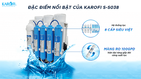 Máy lọc nước Karofi 8 cấp