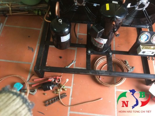 Máy nén trong thi công kho lạnh