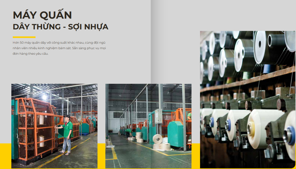 Máy quấn dây thừng - sợi nhựa