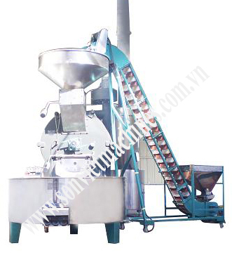 Máy rang cà phê 120kg 1 mẻ