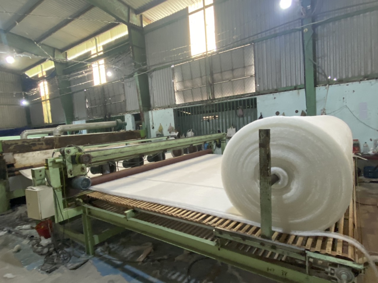 Máy sx gòn cây dùng để chần bông