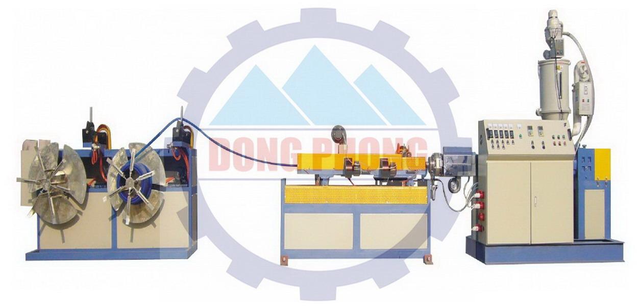 Máy sản xuất ống gân thành ống đôi PP-PE-PVC