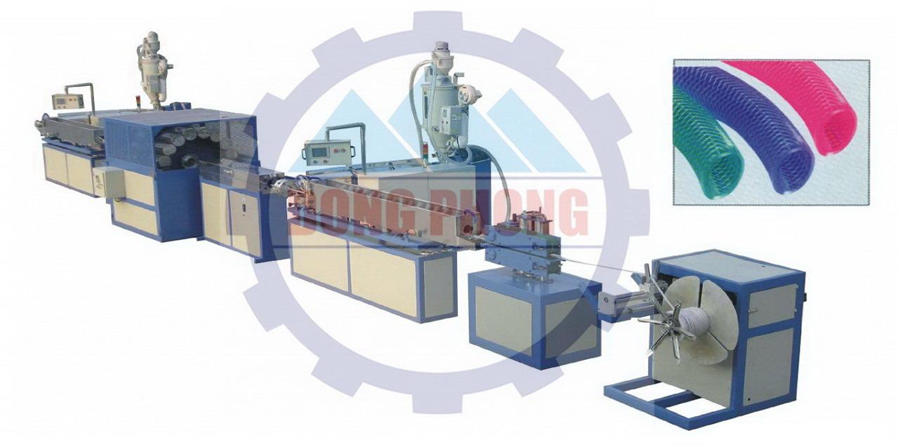 Máy sản xuất ống lưới PVC
