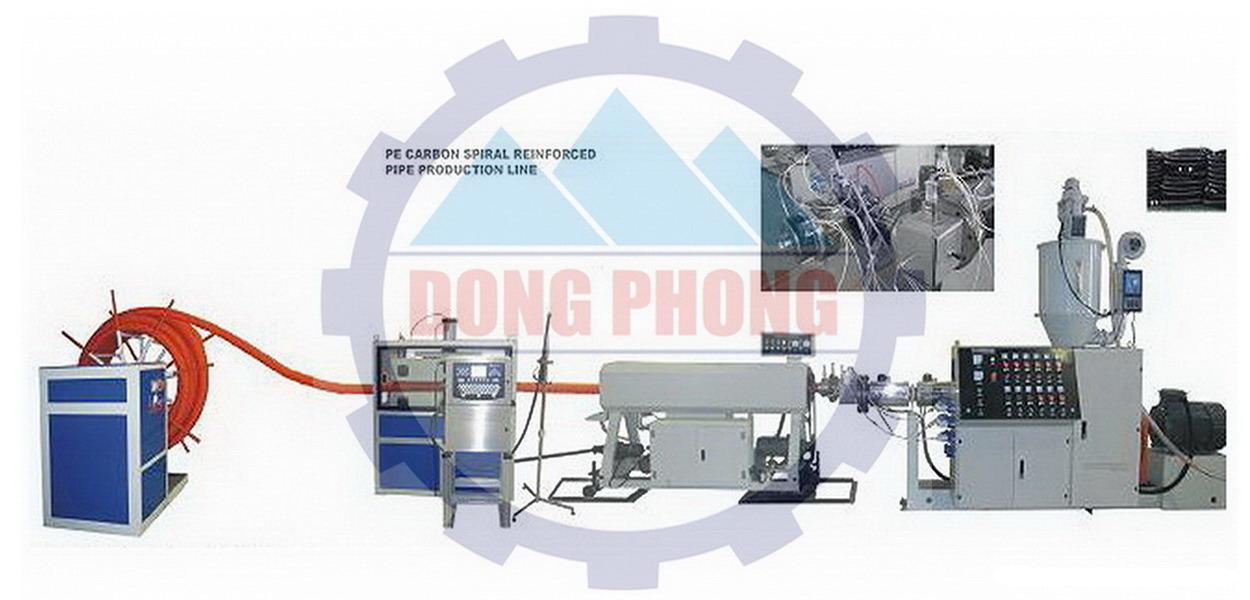 Máy sản xuất ống gân xoắn PE