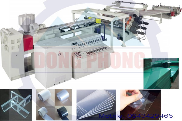 Máy sản xuất tấm nhựa PVC-PP-PE