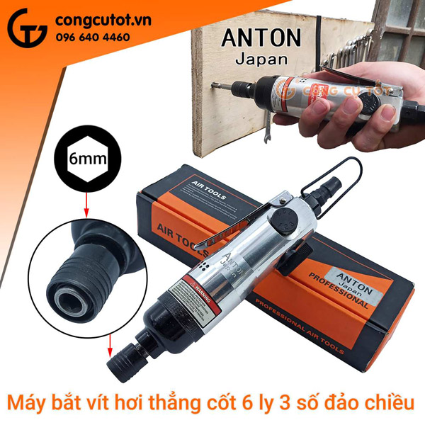Máy bắt vít hơi 6mm đảo chiều Anton Japan