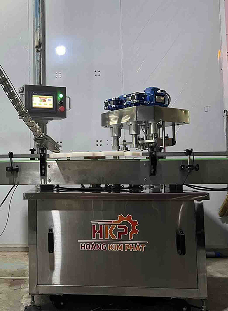 Máy bo viền nắp nhôm