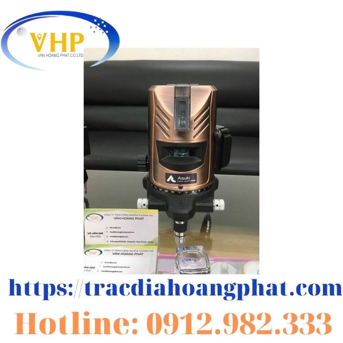 Máy cân bằng laser 5 tia xanh Asuki