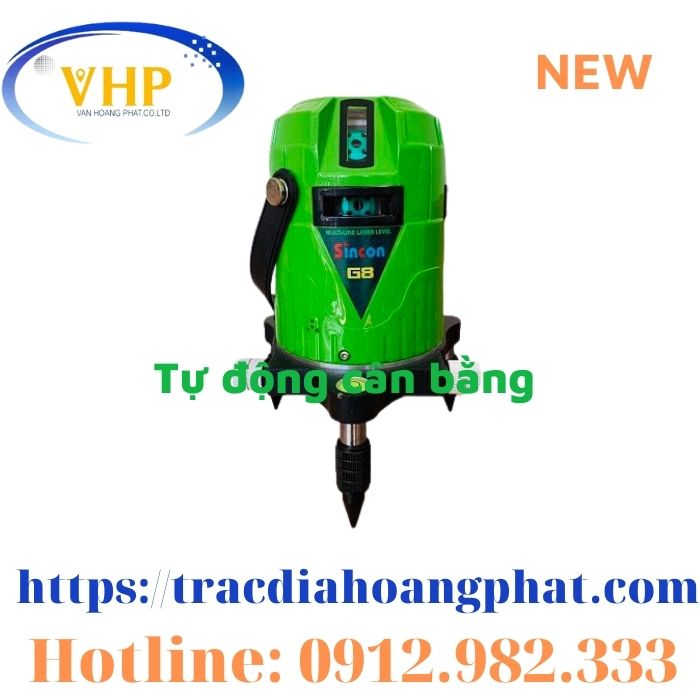 Máy cân bằng laser 8 tia xanh Sincon