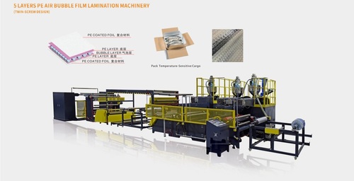 Máy cán màng xốp khí 5 lớp