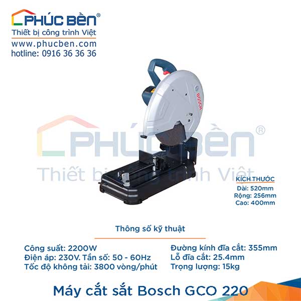 Máy cắt sắt Bosch GCO 220