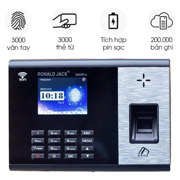 Máy chấm công vân tay 3800Pro WIFI
