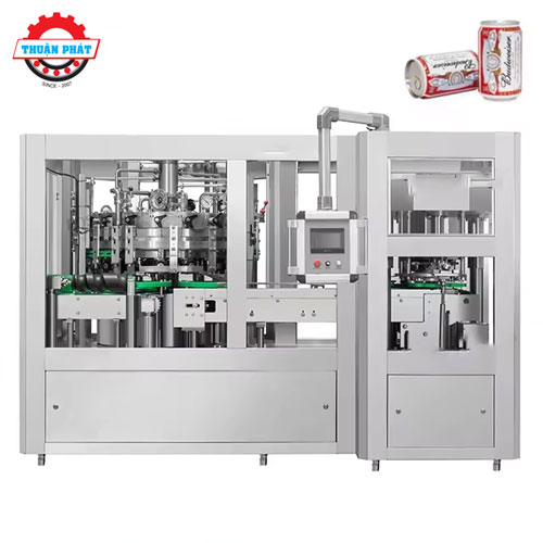 Máy chiết rót lon bia nhôm tự động