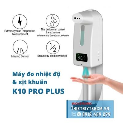 Máy đo nhiệt độ và khử trùng tay