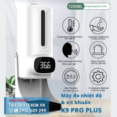 Máy đo nhiệt độ và khử trùng tay