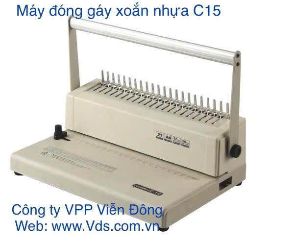 Máy đóng gáy xoắn nhựa