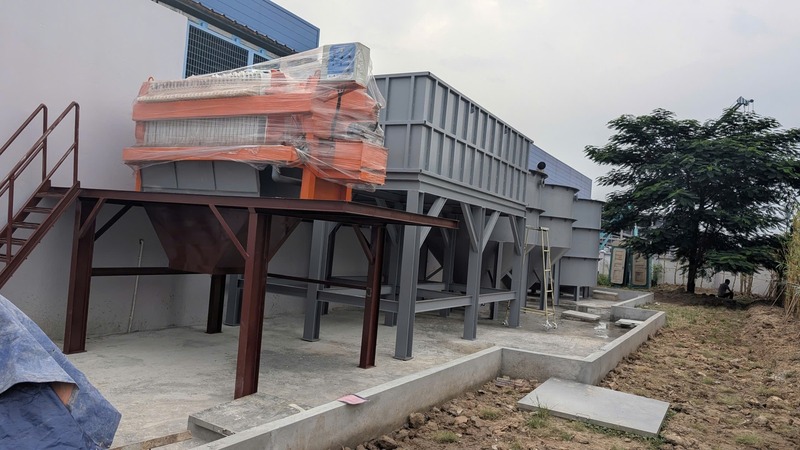 Dự án máy ép bùn tại Bắc Ninh