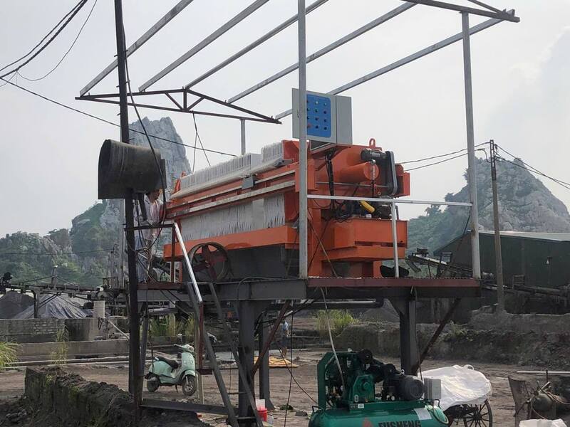 Dự án máy ép bùn tại Hải Phòng