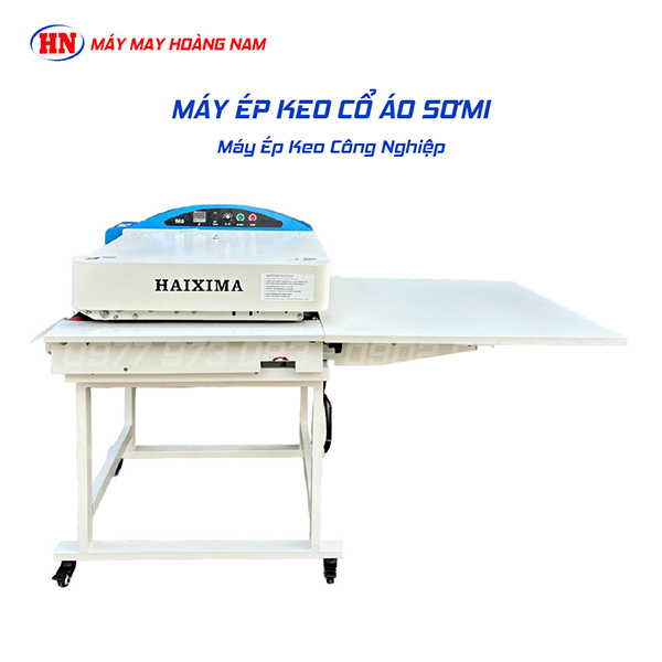 Máy ép keo cổ áo sơ mi căn biên tự động Haixima