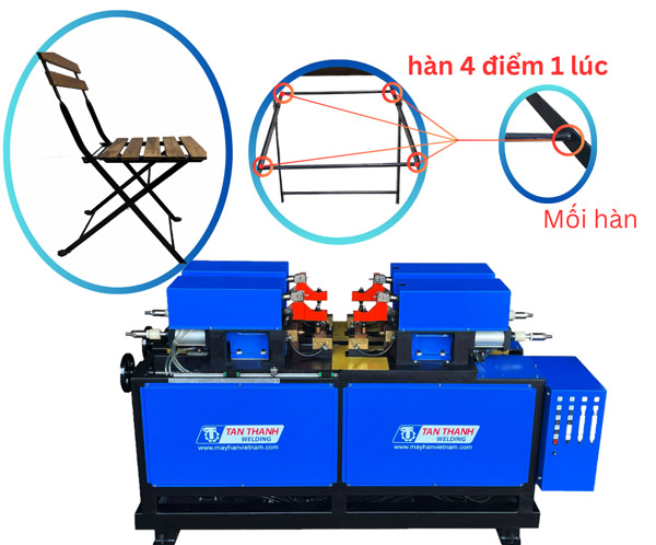 Máy hàn nối hơi 300KVA - 4 điểm