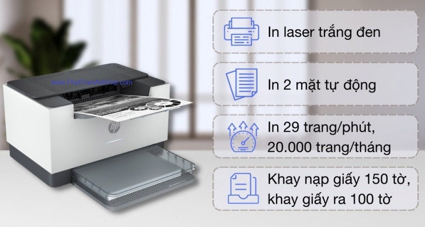 Máy in laser trắng đen HP LaserJet M211DW 9YF83A