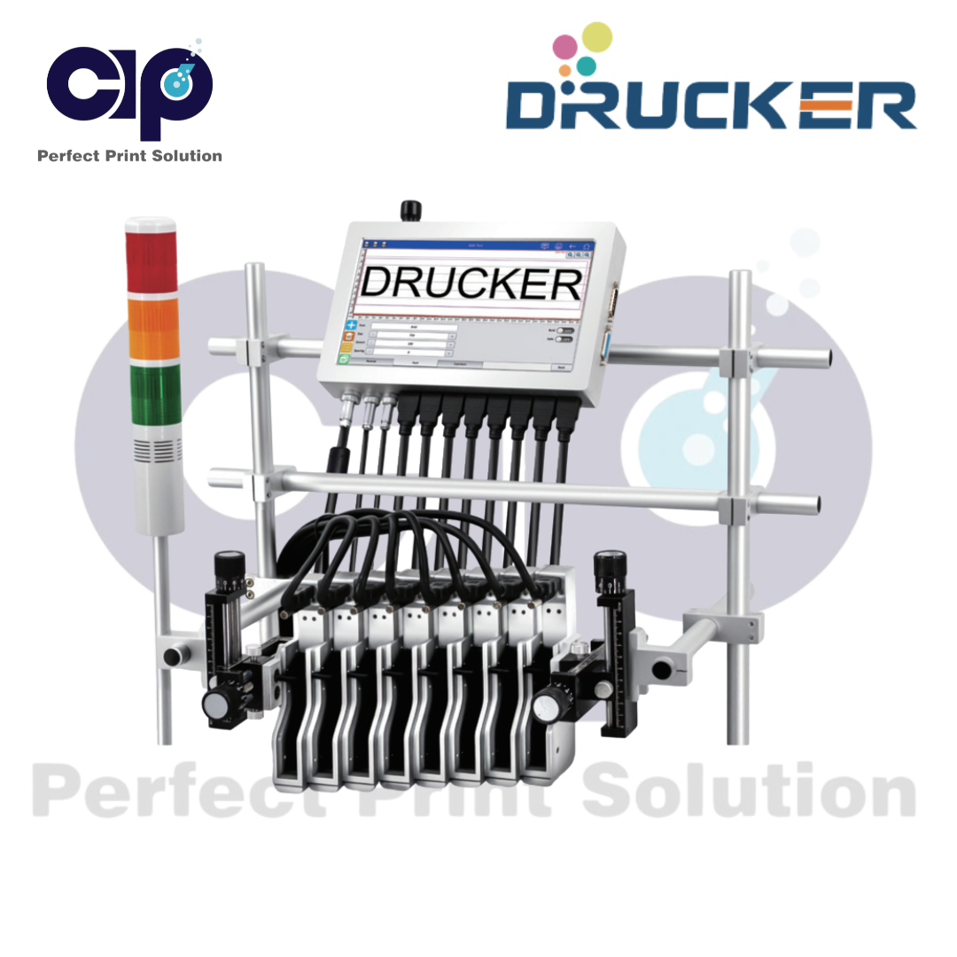 Máy in phun nhiệt Drucker TIJ dòng 8 Heads Series (T8H-A/T8H-B) HP TIJ 2.5