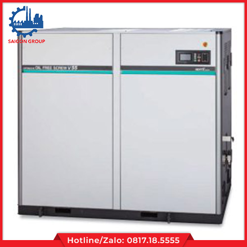 Máy Nén Khí Trục Vít Không Dầu Hai Cấp Nén 22 – 120KW