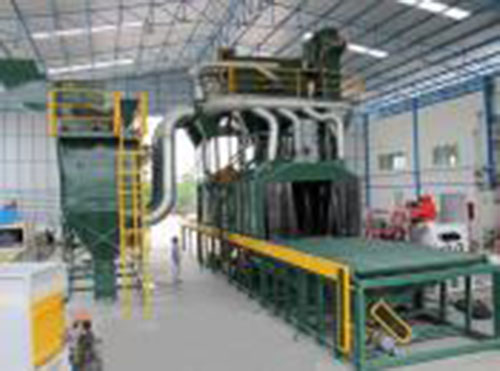 Máy phun bi kết cấu thép