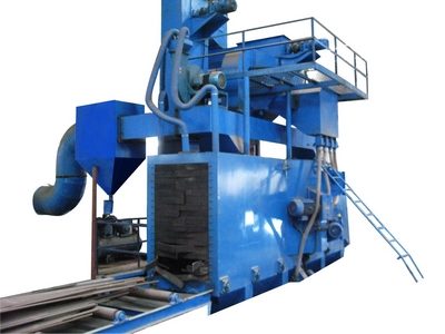 Máy phun bi làm sạch dầm thép