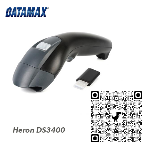 Máy quét mã vạch 2D QR Bluetooth Datamax Heron DS3400