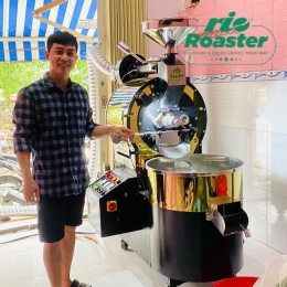 Máy rang cafe 5kg gas