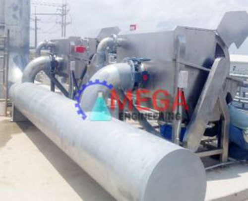 Máy tách rác trống quay
