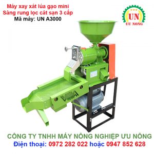 Máy xát gạo mini