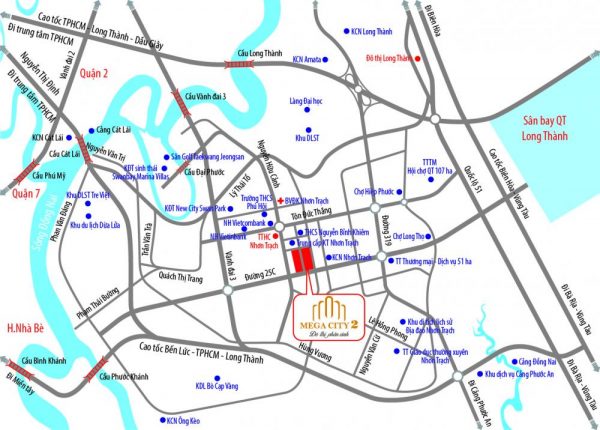 Vị trí Mega City 2 tại Đồng Nai