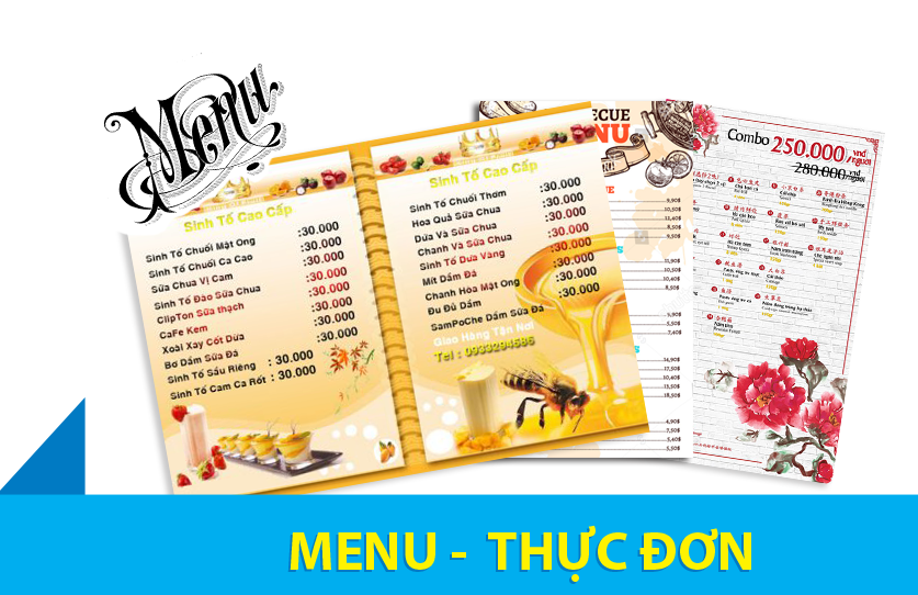 Menu thực đơn