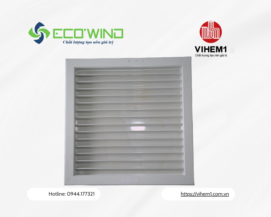 Miệng gió bầu dục 1 nan