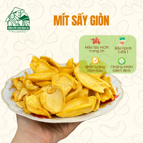 Mít sấy giòn nguyên miếng size lớn
