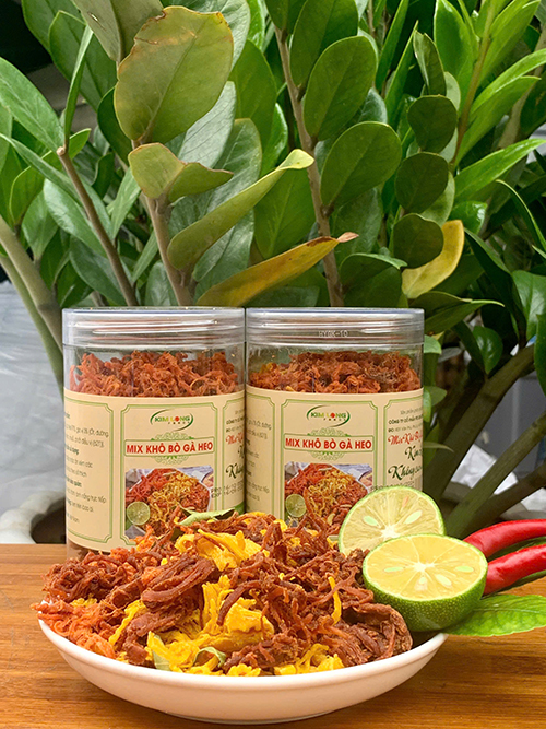 Mix Khô Bò Gà Heo Hộp 200g