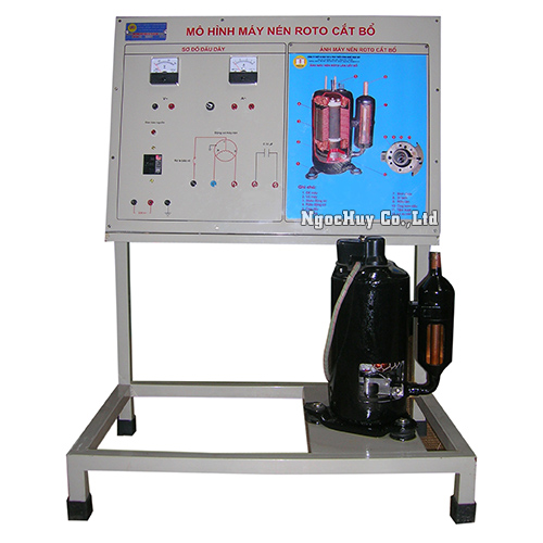 Mô hình máy nén rotor cắt bổ