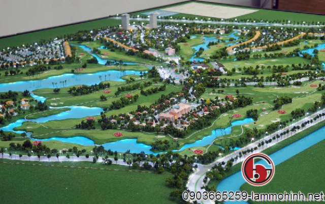 Mô hình sân golf Tân Mỹ - Long An