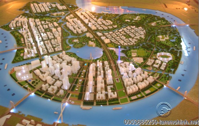 Mô hình quy hoạch KĐT Thủ Thiêm