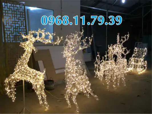 Mô hình tuần lộc gắn led