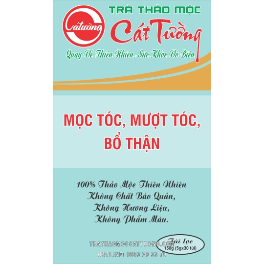 Trà giúp mọc tóc, mượt tóc, bổ thận