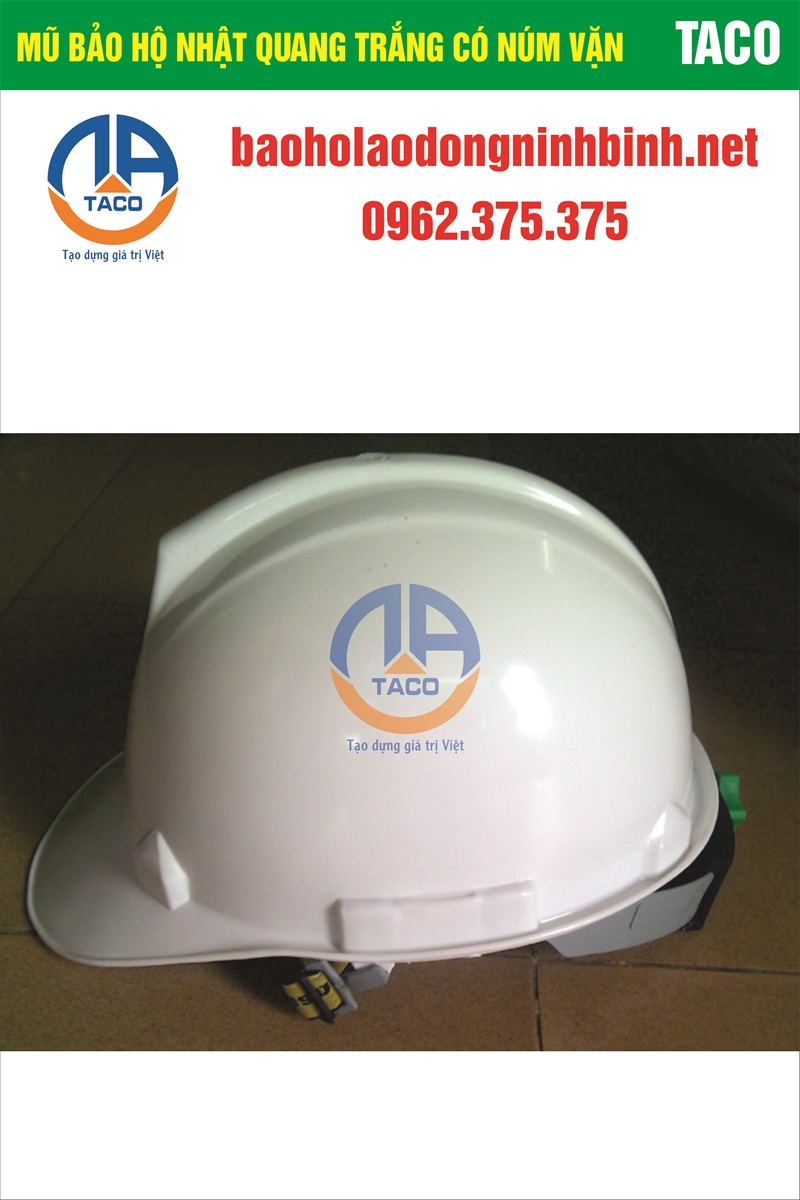 Mũ bảo hộ trắng