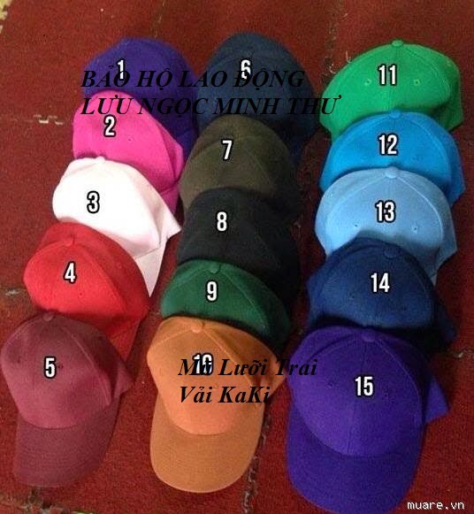 Mũ lưỡi trai vải kaki