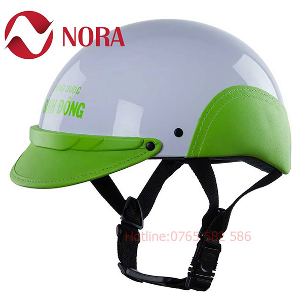 Mũ bảo hiểm nữa đầu ốp da