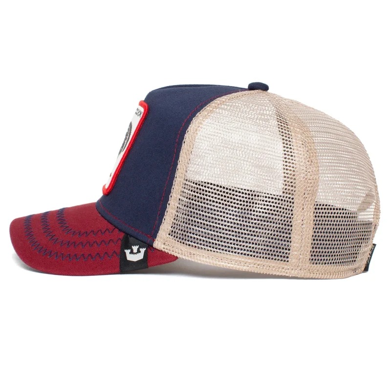 Mũ lưới Goorin Bros The Cock phối màu Navy & Đỏ