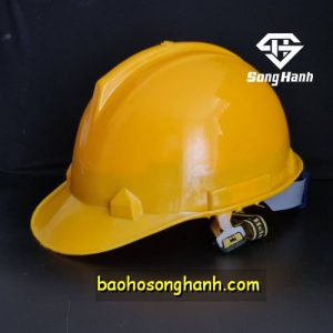 Mũ bảo hộ Nhật Quang vàng có núm